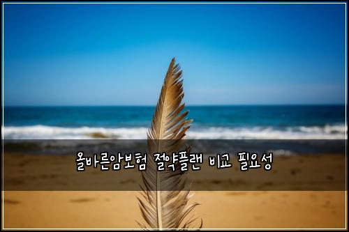 ์ฌ๋ฐ๋ฅธ์๋ณดํ ์ ์ฝํ๋ ๋น๊ต ํ์์ฑ