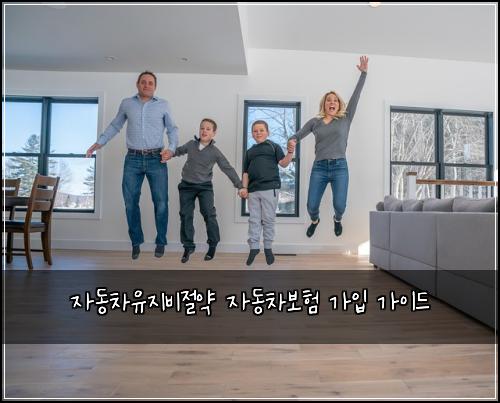 자동차유지비절약 자동차보험 가입 가이드