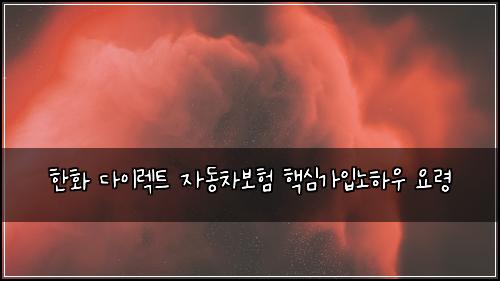 ํํ ๋ค์ด๋ ํธ ์๋์ฐจ๋ณดํ ํต์ฌ๊ฐ์
๋
ธํ์ฐ ์๋ น