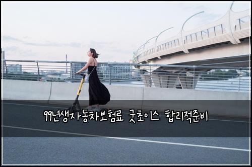 99년생자동차보험료 굿초이스 합리적준비