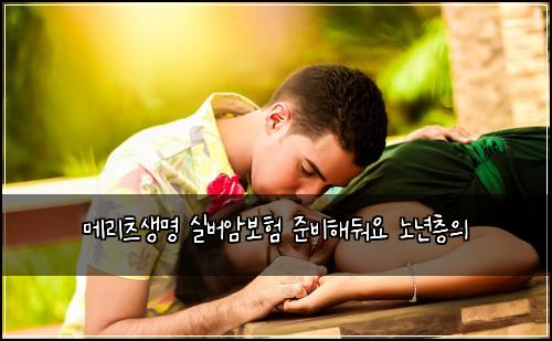 메리츠생명 실버암보험 준비해둬요  노년층의