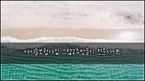 아이들보험가입 스텝2주방놀이 전문사이트
