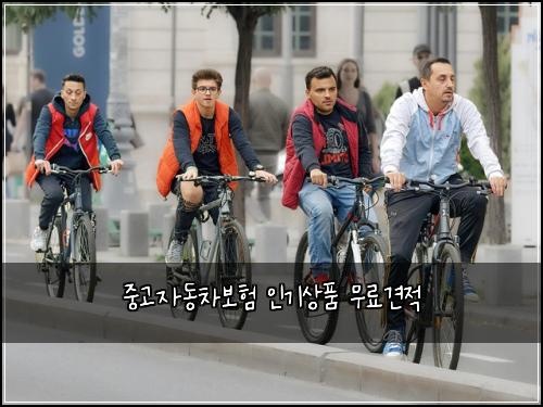 중고자동차보험 인기상품  무료견적