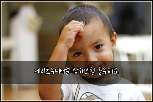 메리츠유니버설 상해보험 공유해요 