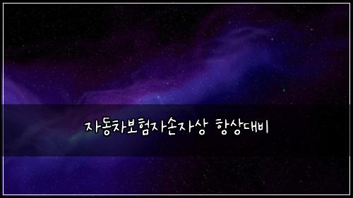 자동차보험자손자상 항상대비