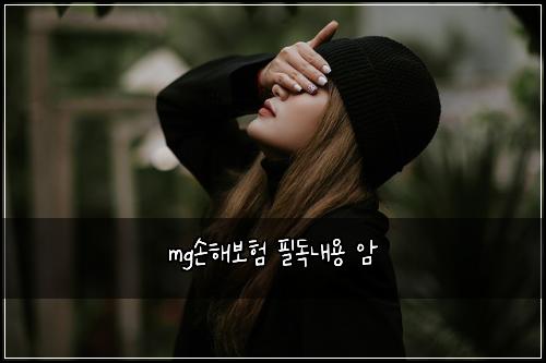 mg์ํด๋ณดํ ํ๋
๋ด์ฉ ์