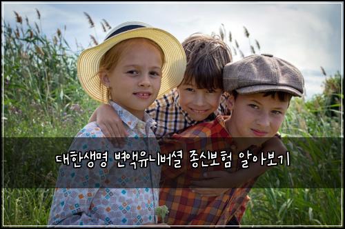대한생명 변액유니버셜 종신보험 알아보기