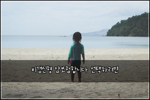 비갱신형 암보험합니다 선택하려면