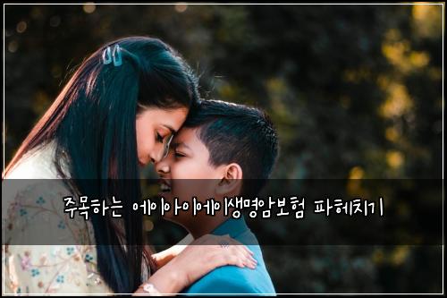 주목하는 에이아이에이생명암보험 파헤치기