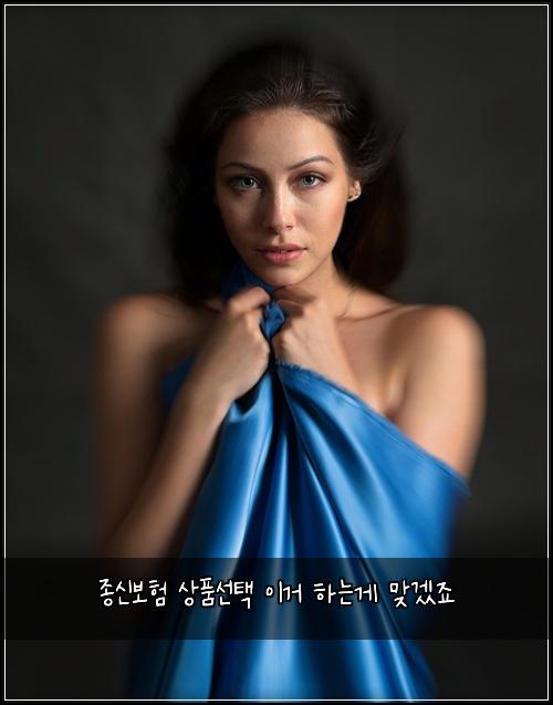 종신보험 상품선택  이거 하는게 맞겠죠