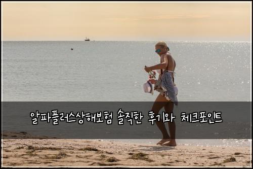 알파플러스상해보험 솔직한 후기와 체크포인트