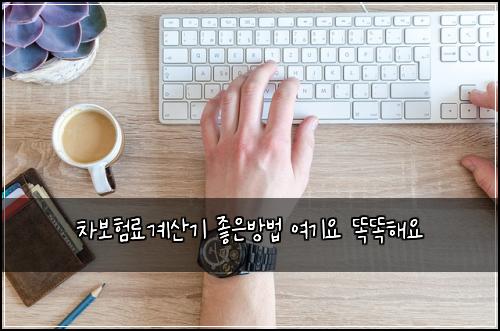차보험료계산기 좋은방법 여기요 똑똑해요