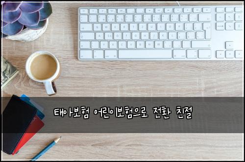 태아보험 어린이보험으로 전환 친절