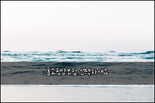 홈쇼핑암보험 선택하새요  