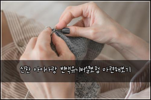 신한 아이사랑 변액유니버셜보험 마련해보기 