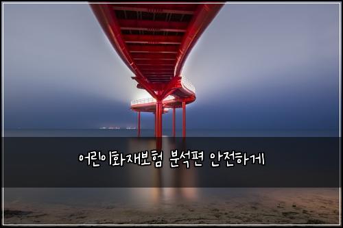 어린이화재보험 분석편  안전하게
