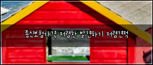 종신보험가격 저렴한 발견하기 저렴견적