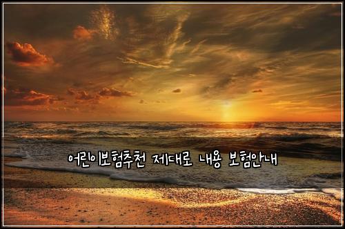어린이보험추천 제대로 내용 보험안내