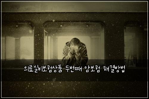 의료실비보험상품 두번째 암보험 해결방법
