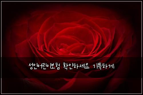 성인어린이보험 확인하세요  기특하게