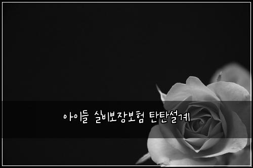 아이들 실비보장보험 탄탄설계 