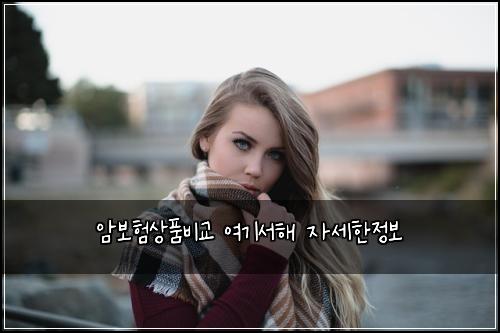 암보험상품비교 여기서해 자세한정보