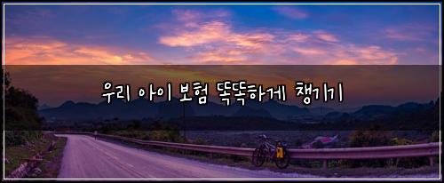 우리 아이 보험 똑똑하게 챙기기