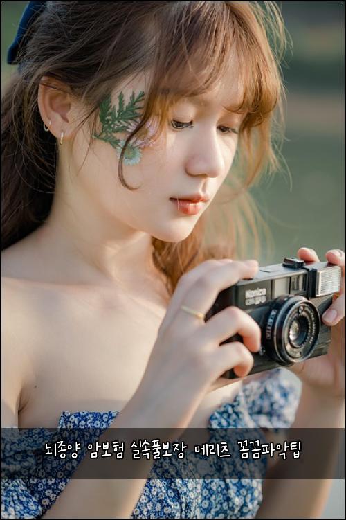 뇌종양 암보험 실속풀보장  메리츠 꼼꼼파악팁