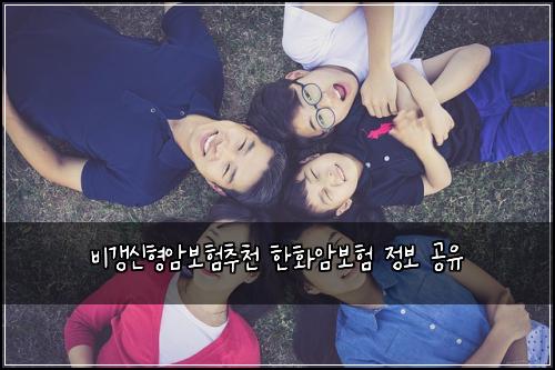 비갱신형암보험추천 한화암보험 정보 공유
