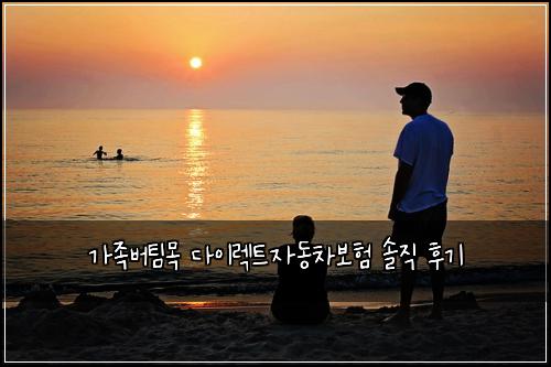 가족버팀목 다이렉트자동차보험 솔직 후기
