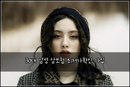30대 남성 암보험 최저가확인  가입