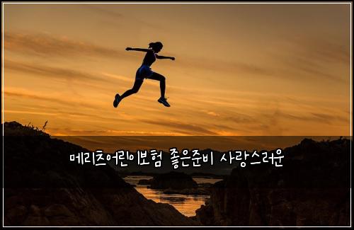 메리츠어린이보험 좋은준비  사랑스러운