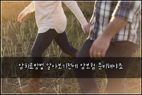 암치료방법 알아보기전에 암보험 준비해야죠
