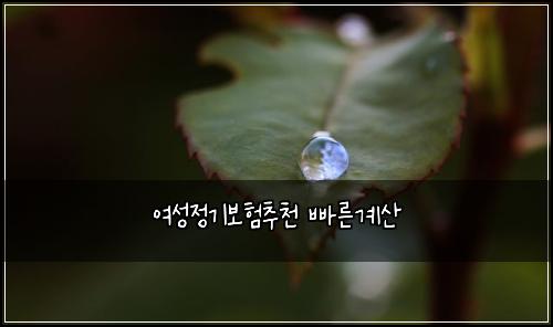 ์ฌ์ฑ์ ๊ธฐ๋ณดํ์ถ์ฒ ๋น ๋ฅธ๊ณ์ฐ