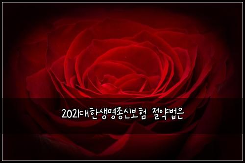 2021๋ํ์๋ช
์ข
์ ๋ณดํ ์ ์ฝ๋ฒ์