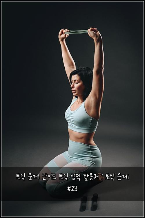 토익 문제 난이도 토익 성적 활용처 : 토익 문제 #23