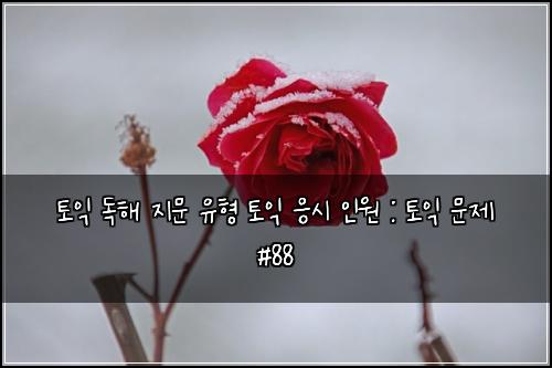 토익 독해 지문 유형 토익 응시 인원 : 토익 문제 #88