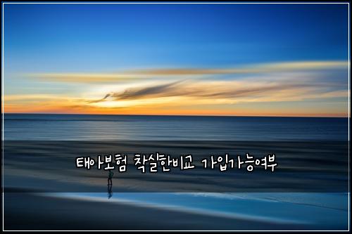 태아보험 착실한비교  가입가능여부